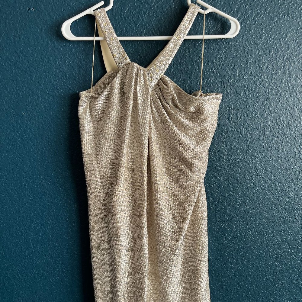 Boston Proper Dress Shimmery Silver size 6